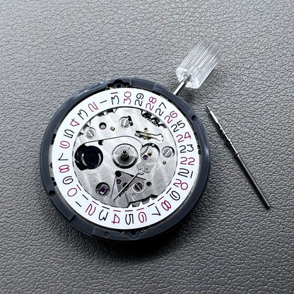 Seiko NH35 watch accessory showcasing red even number dial with high-accuracy automatic mechanical movement.
