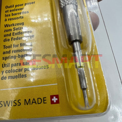 Bergeon 6767-F spring bar tool with dual tips for precise watch bracelet removal and fitting.