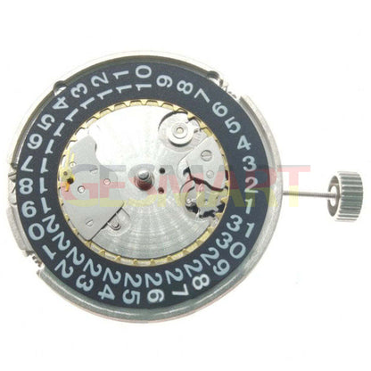 Seagull ST2555 automatic watch movement with 9H second hand, perlage finish, big date feature.