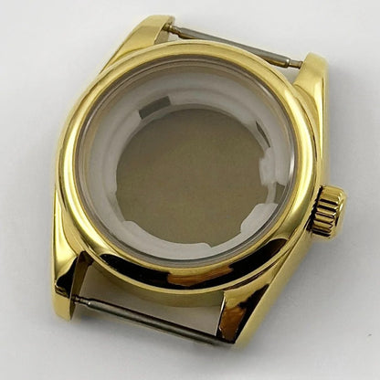 31MM Round Bezel Sapphire Glass Jubilee bracelet Watch Case Ladies Fit NH05 NH06