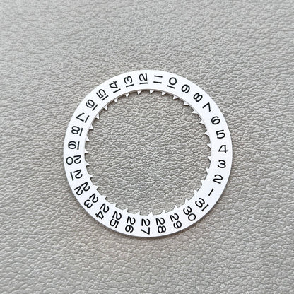 2 PIECES White Date Disk Wheel Date Wheel for Miyota 8215 Movement Date@3