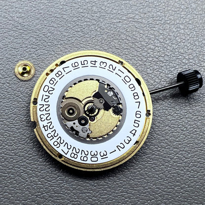 Swiss ETA 955.412 quartz watch movement with 3 hands, compatible replacements 955.411, 955.414, F05.111 by ETA