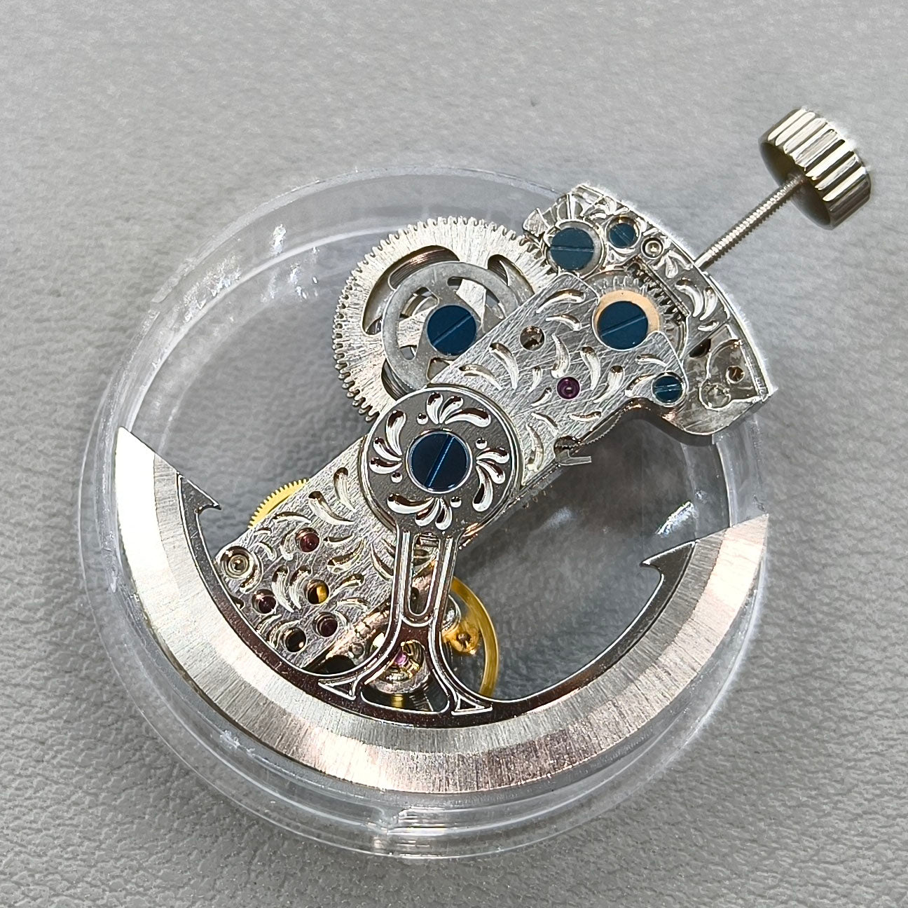 China Made Silver Rectangle Automatic Mechanical Movement 2 Hands