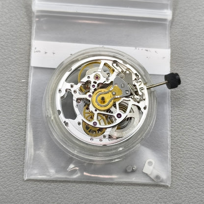 Replacement Hollow Silver 2824 Automatic Mechanical Movement 3 Hands No Calendar