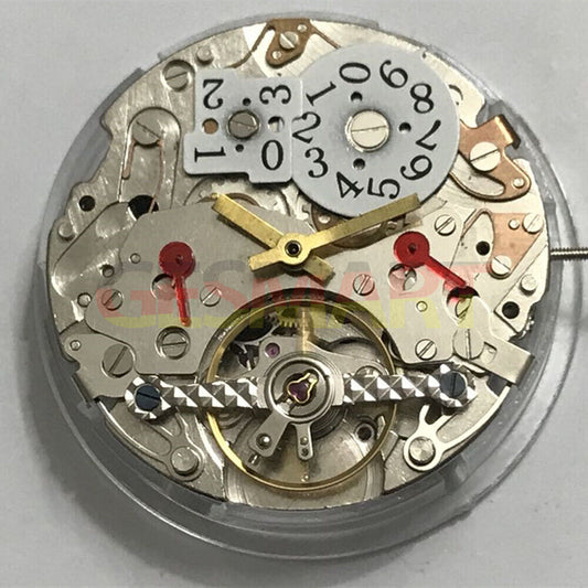 China Made multifunctional automatic watch with mechanical movement, date display at 12, bare wheel at 6, stylish accessory.