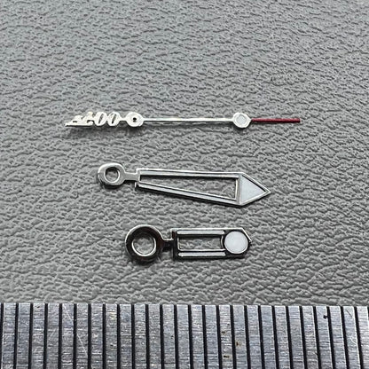 Aiguilles de montre avec luminescence verte et bordure argentée pour mouvement Miyota 8205 8215 821A 2813