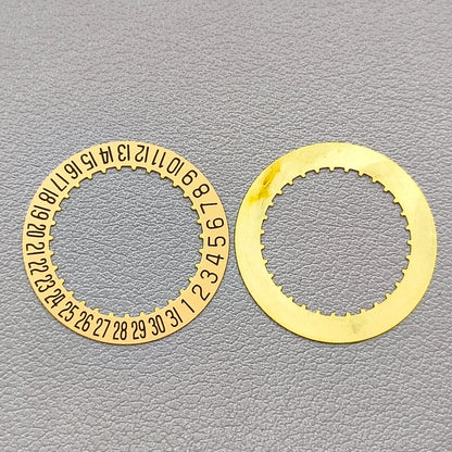 2 PIECES Golden Date Disk Wheel Date Wheel Fit for 2824 Movement Date@6