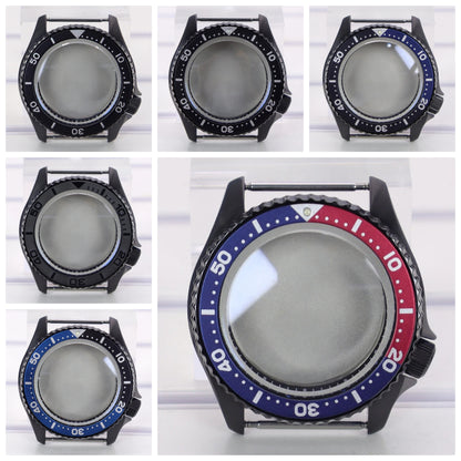42mm PVD Ring Watch Case With Bezel Sapphire For Mods 007 NH35 NH36 NH38 NH34