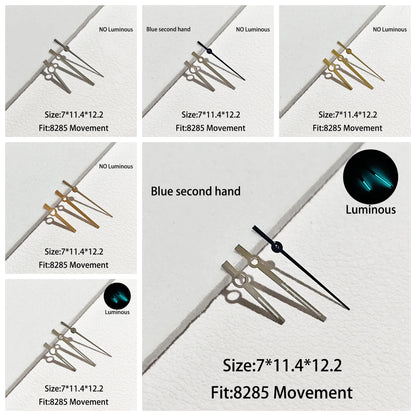 Watch Hands Pointers with Blue-Green C3 Luminous Suitable For Miyota 8285 Hands
