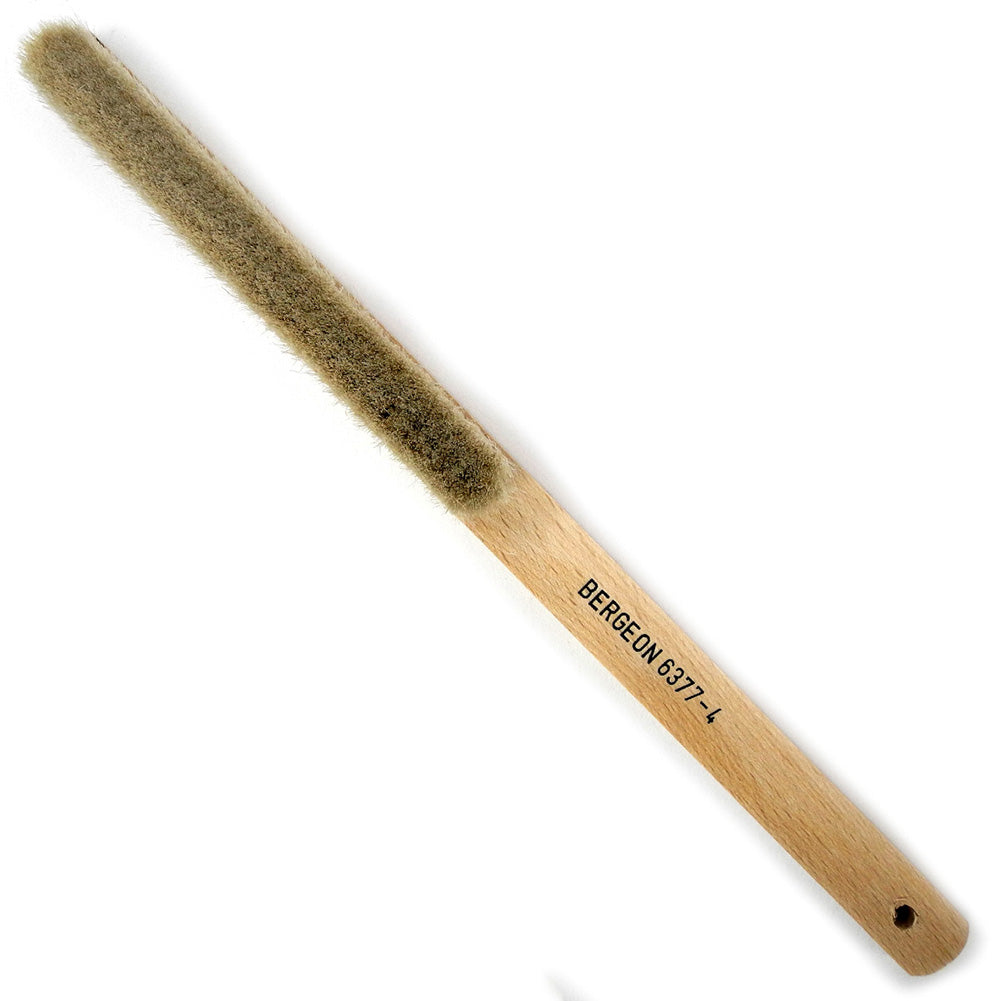 Bergeon 6377-4 soft brush with 4 rows for precise watch hand cleaning and maintenance.