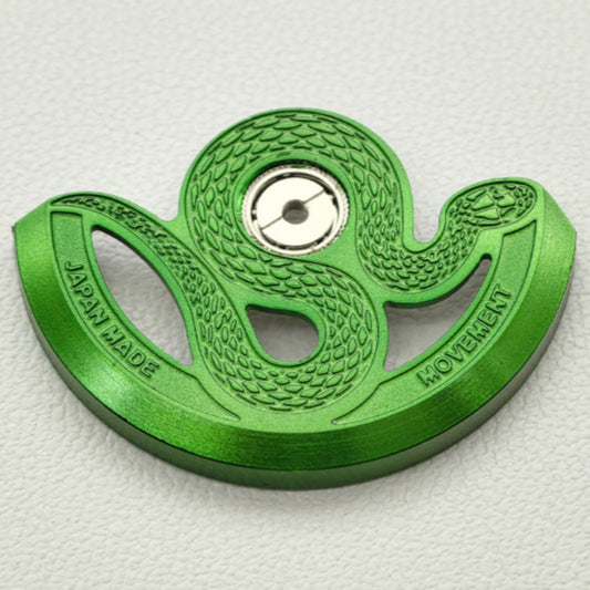 Green modified snake hollow rotor oscillating weight for NH35 NH36 watch movement parts.