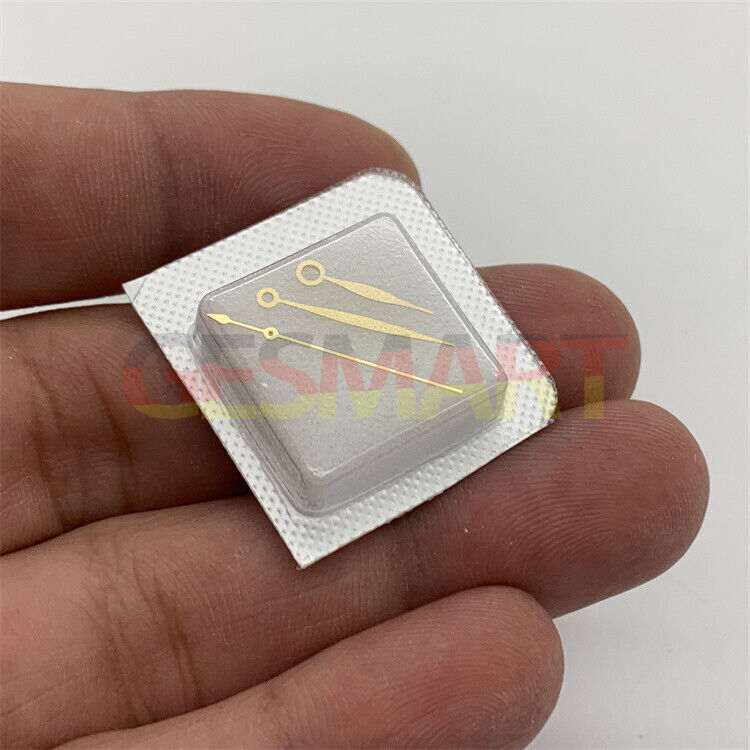 Men's 3-hand watch hands set for Miyota 8200, sleek silver-tone design for precision timekeeping