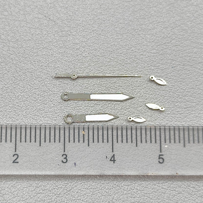 14mm Green Lume Silver Trim Watch Hands for OS10 OS60 OS80 Movement Watch Part
