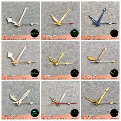 Hands Set For Luminous Mechanical Watches With for NH35 NH36s Watch Hands