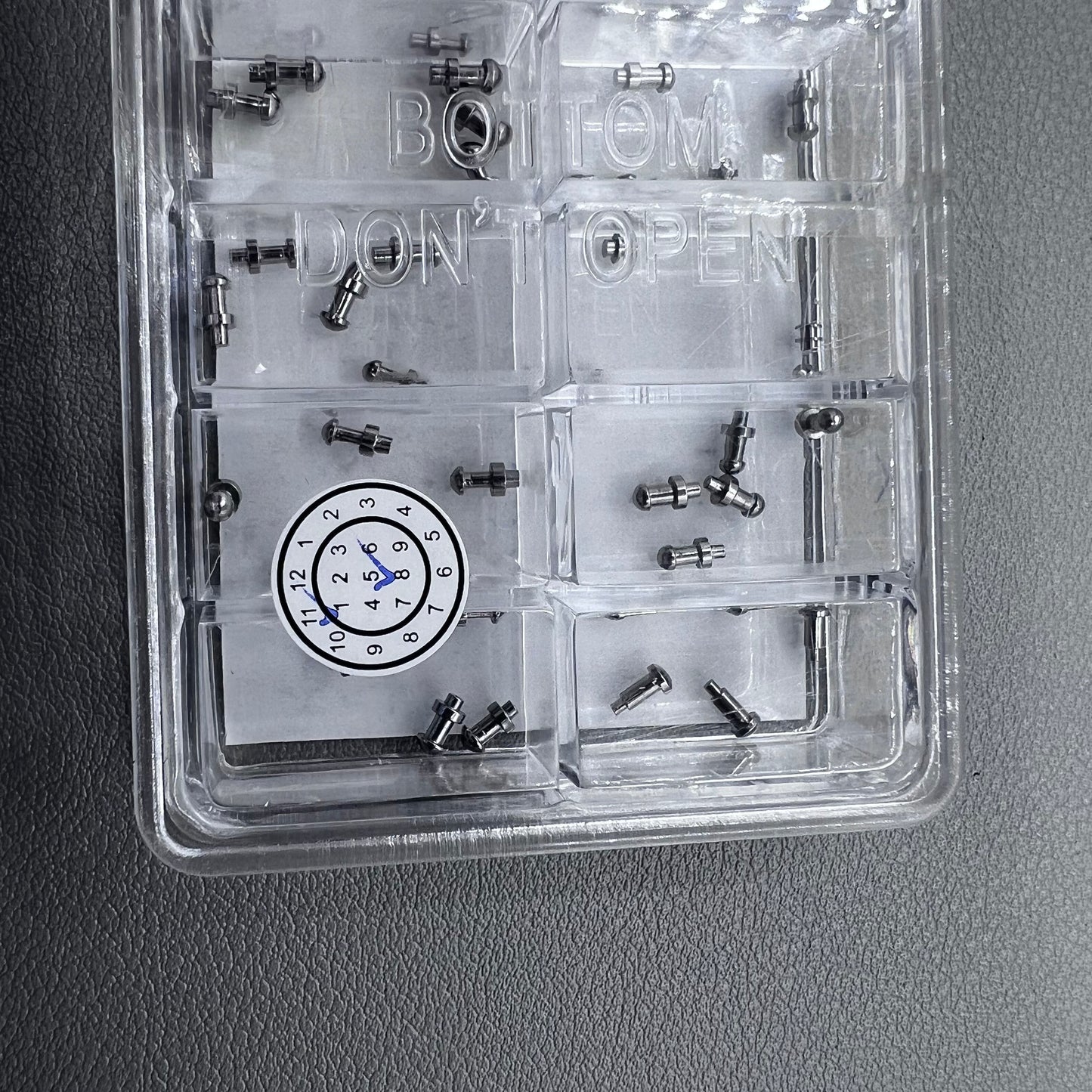 60PCS center locking pin mushroom head refills for clasp bottoms, perfect watch accessory replacement.