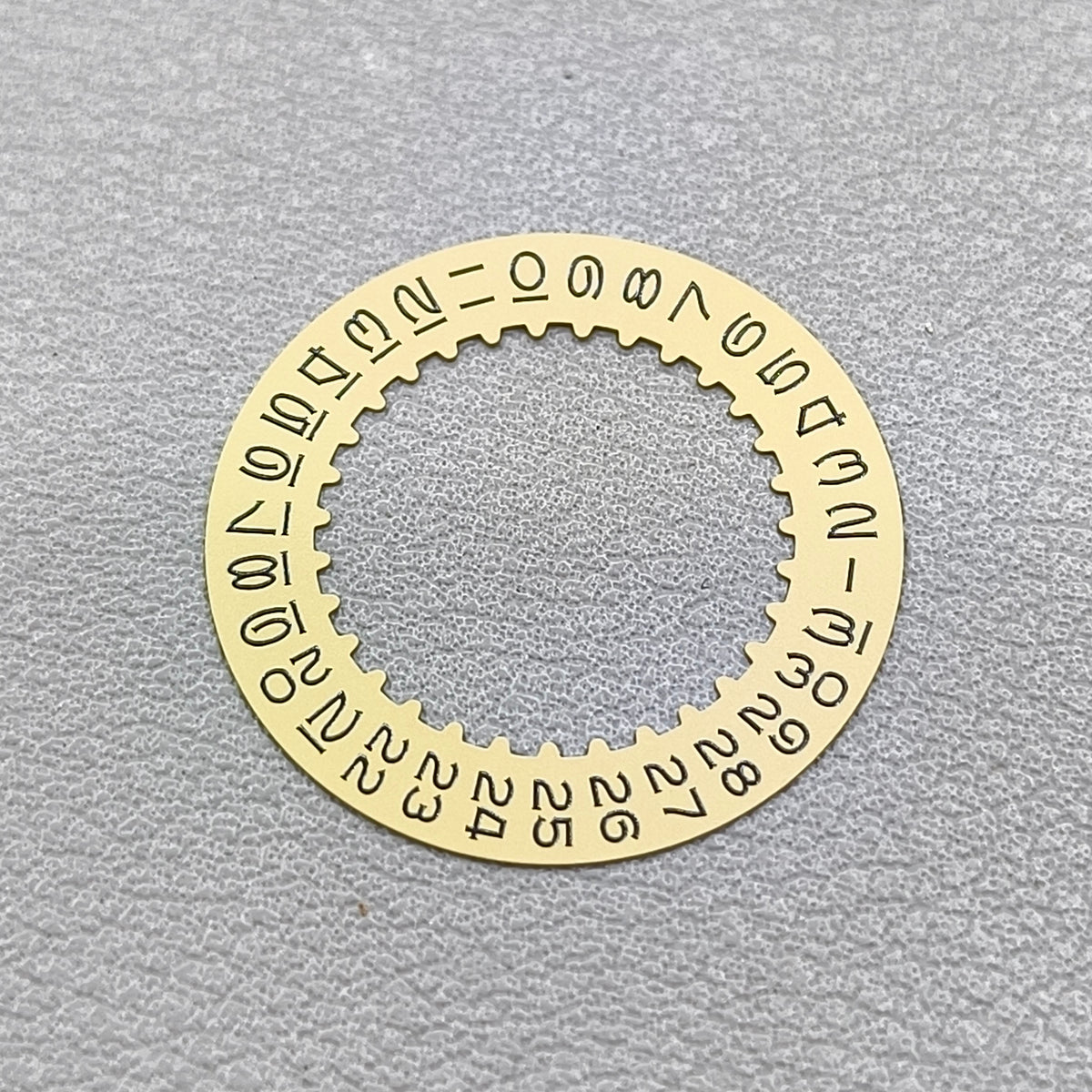 Golden Vintage Numberal Font Date Disk Wheel Date Wheel Fit for RLX3135 Movement