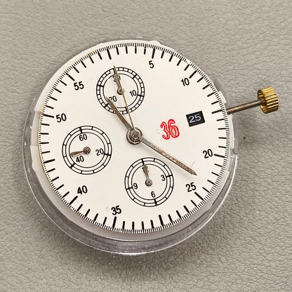 Chinese 7750 Mechanical Movement Small Second@6912 Date@3