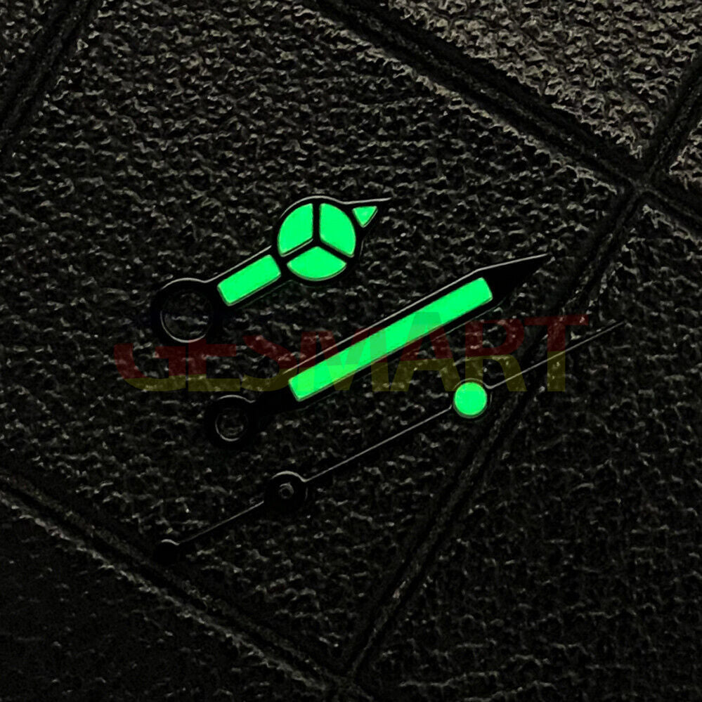 Classic Multi-color Silver Trim Green Luminous Watch Hands for NH35/NH36/4R/7S