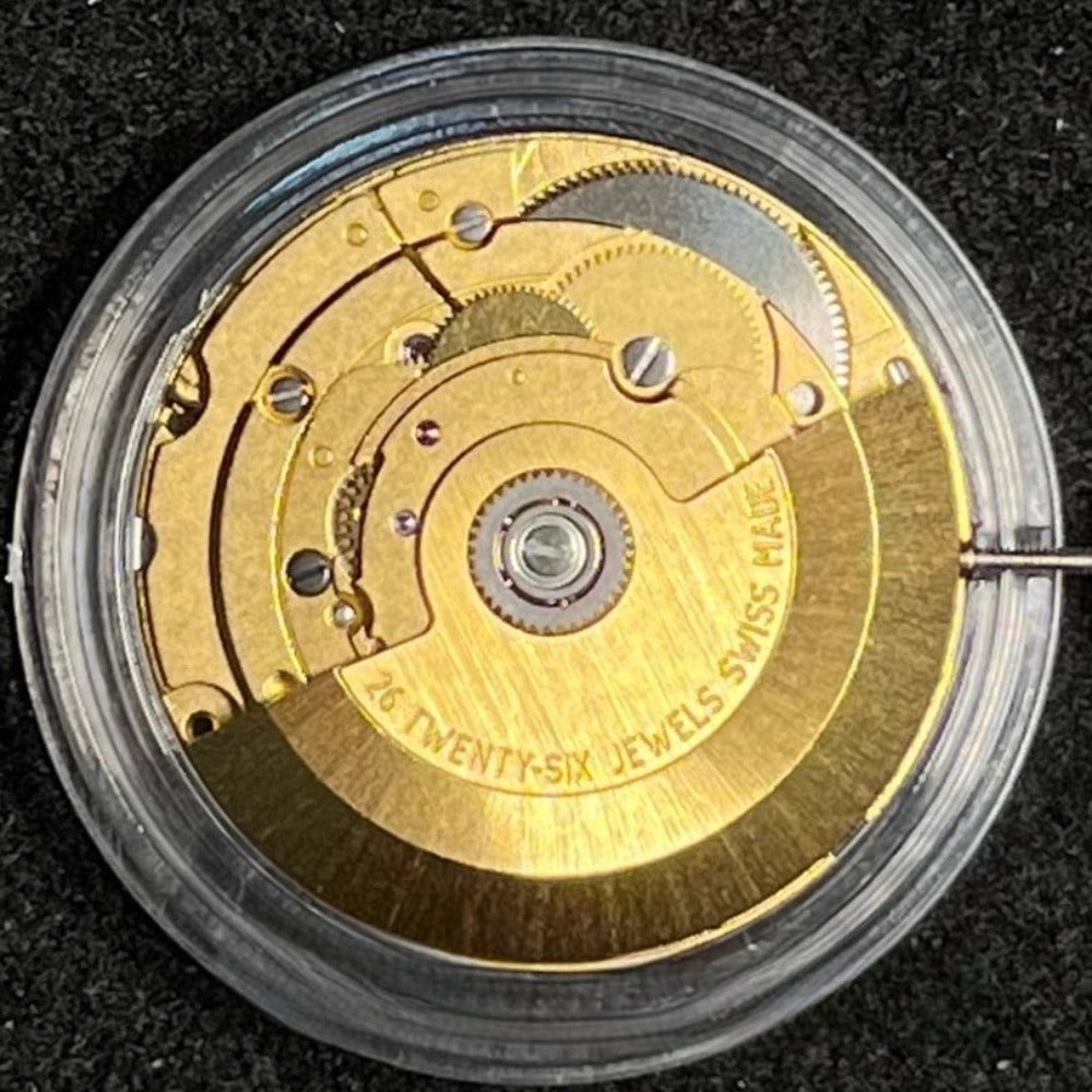 Swiss Made Golden SW280-1 watch accessory showcasing automatic mechanical moon phase movement detail.