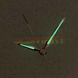 Color Block Green Luminous Silver Trim 3 Hands Watch Hands for NH35/NH36/4R/7S