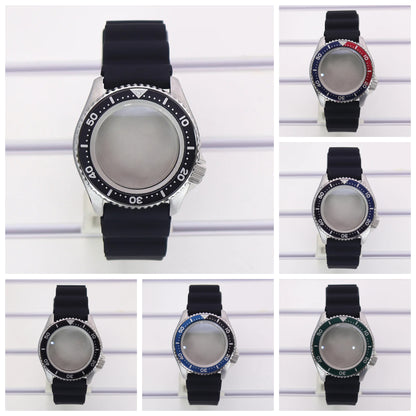 For 20 BAR at 3.8 SKX 42mm Diver Watch Case Sapphire Glass For NH35 NH36 NH38