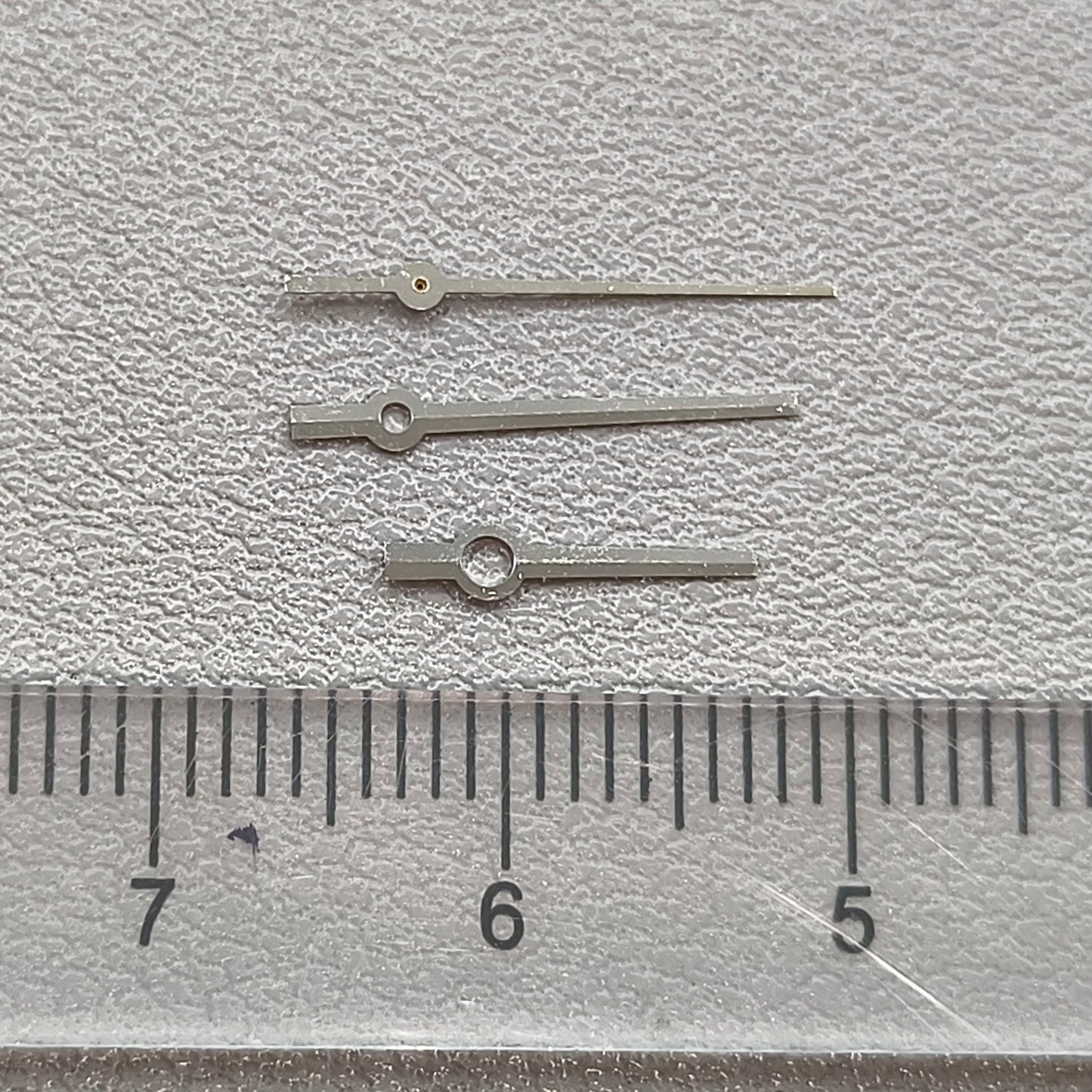 NO Luminous Silver Trim Watch Hands Set For NH35A/NH36A Movement