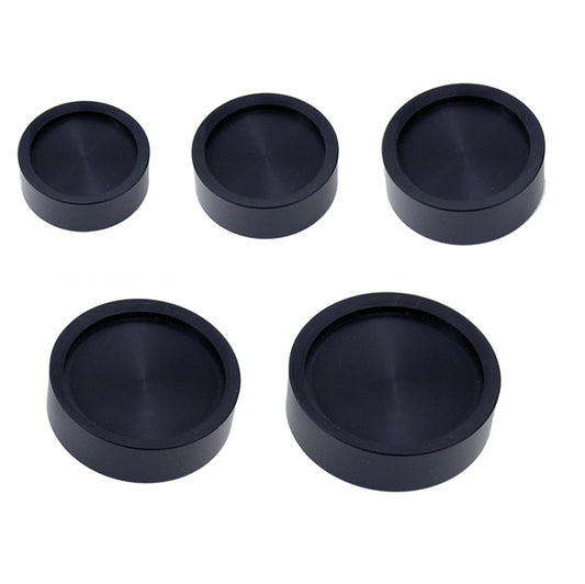 Set of 5 Bergeon 6527-5CP-XL POM hollow stakes for precise watch part installation and repairs.