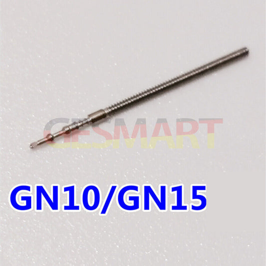 Set of 5 replacement winding stems for Miyota GN10/GN15 watch movements, ensuring smooth time adjustments.