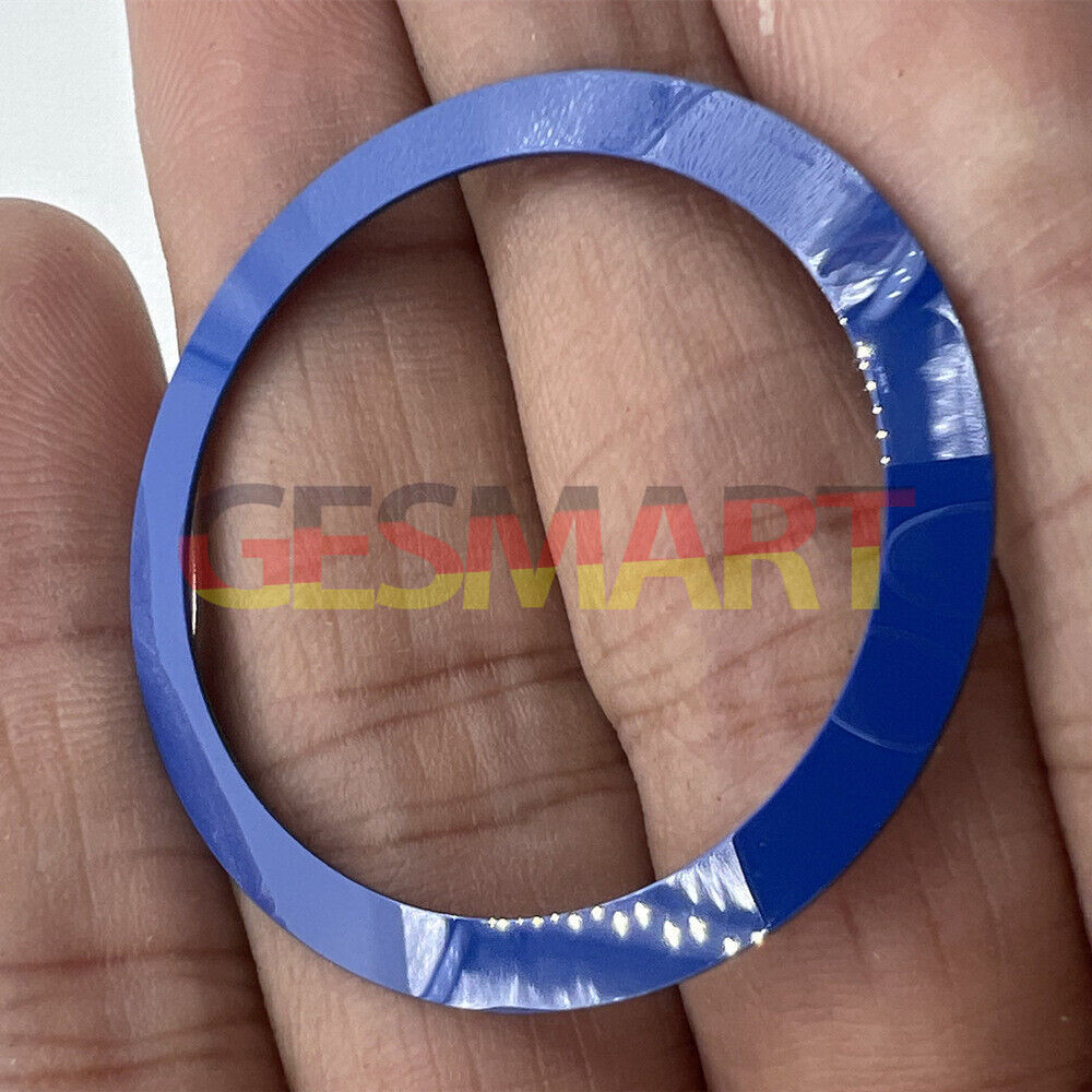 Sea Blue 38/30.5mm aluminum watch bezel insert with no carved font for precise replacement.