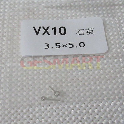 Silver watch hands for Hattori Epson VX10 with 3.5X5.0mm size, available in silver, gold, and rose gold finishes.