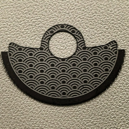Black Wave Rotor Oscillating Weight Overlay Fit for NH35 NH36 7S26 4R35