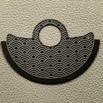 Black Wave Rotor Oscillating Weight Overlay Fit for NH35 NH36 7S26 4R35