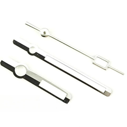 8mmx12mmx12.5mm Silver Trim Lume Watch Hands Set for ETA2824 2836 PT5000