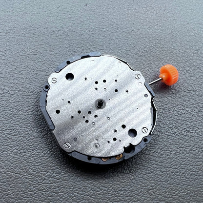 Japan Miyota JS10 quartz movement watch with small second hands at 6, 9, and 12 o'clock positions.