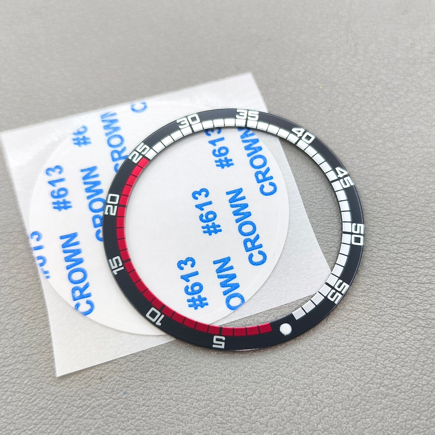 38mm/31.5mm Watch Bezel Aluminium Black Flat Racing Type SKX007