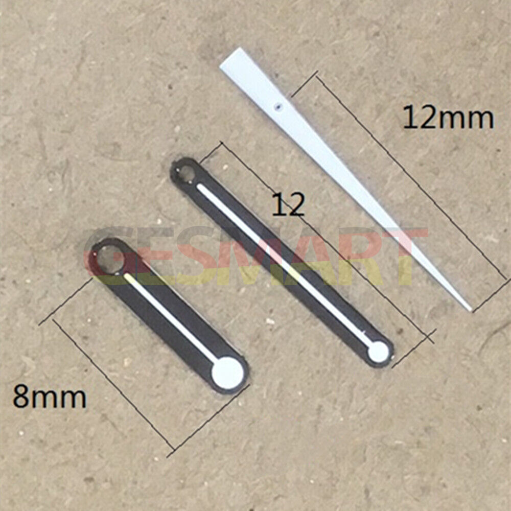12 mm runde weiße Sekundenzeiger für Miyota 7T35 Quarzwerk