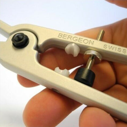 Bergeon 6618 spring bar plier tool for precise watch strap removal and replacement, Swiss brand quality.