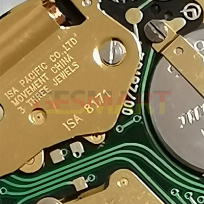 Mouvement à quartz doré ISA 8171 pour montres, date à 3 heures, pièce de réparation multifonction 