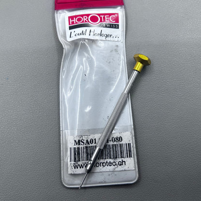 Horotec MSA01-201-080 precision screwdrivers 0.80mm for watch repair, no spare blades included.