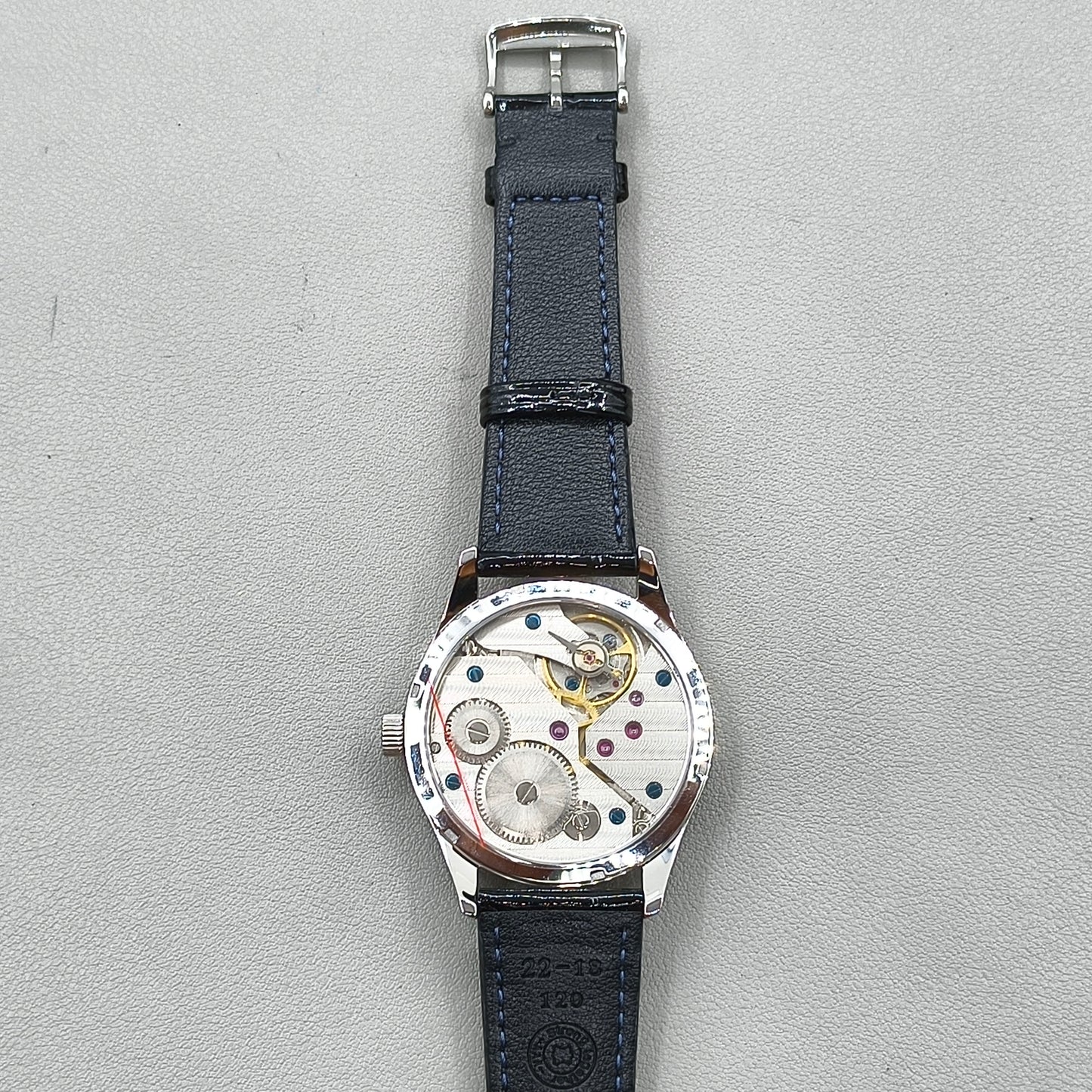 42mm Men Watch Polished Rust Steel Case Seagull ST3600 Manual Mechanical Movement