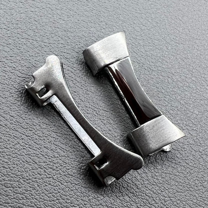 4 pièces 16x2.3x2.4 mm S/s Liens d'extrémité incurvés Bars de la bracelet Bracelet Watch Band