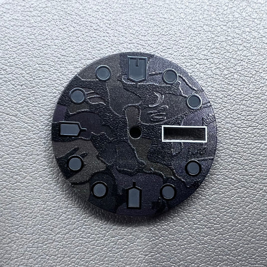 Black Green Luminous Watch Dial for NH36 4R36 Movement