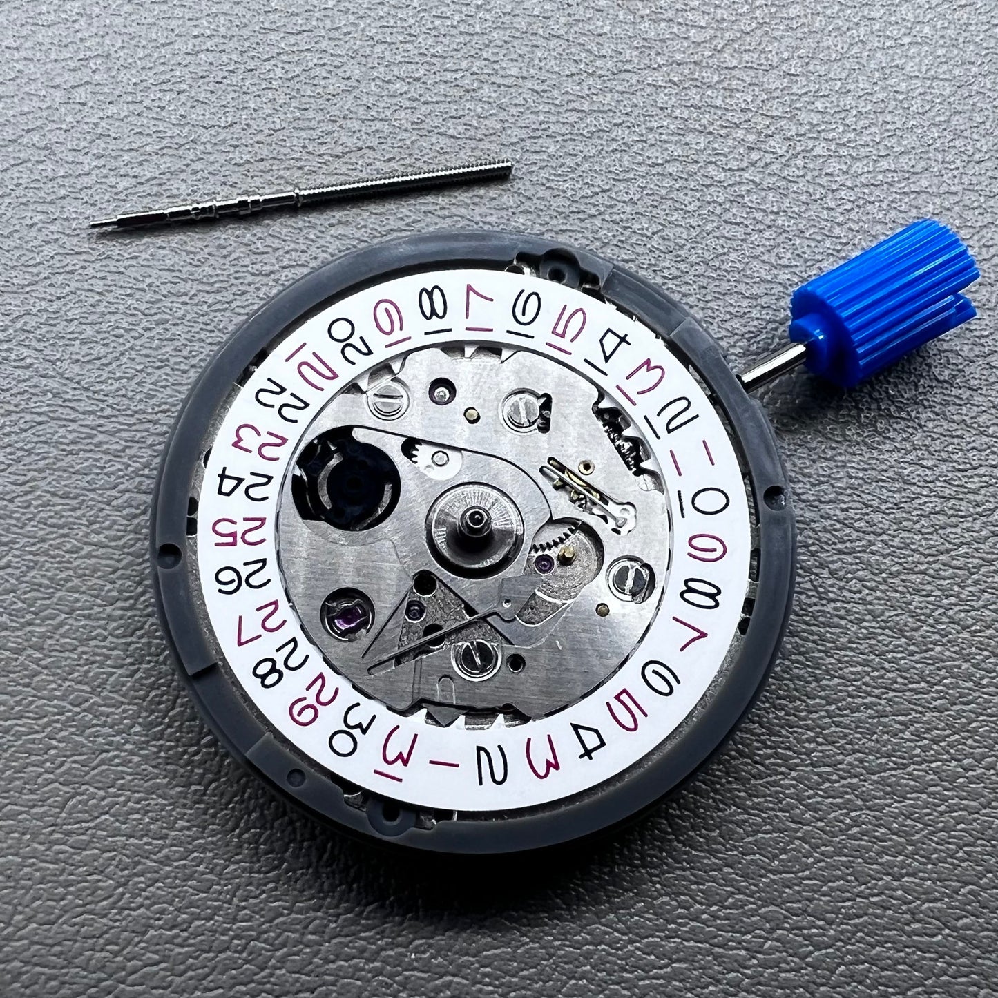 Japan NH35 Automatic Mechanical Movement High Accuracy Red Odd Number