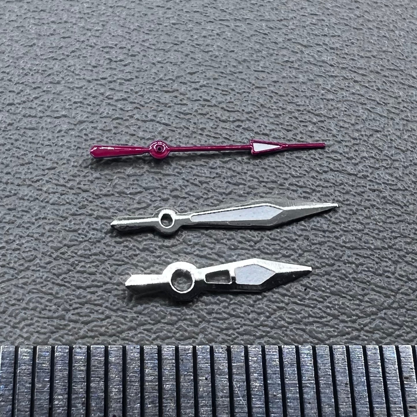 2 Sets Silver Trim Red Second HandWatch Hands for Miyota 2315 2035 2036 2115 2305