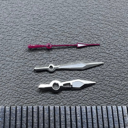 2 Sets Silver Trim Red Second HandWatch Hands for Miyota 2315 2035 2036 2115 2305