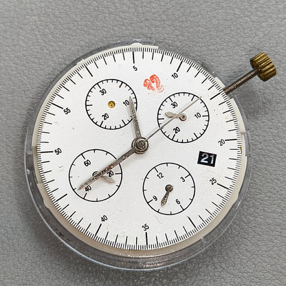 Chronograph Movement @4.5 Black Single Calendar Second@9 ETA 7750 Replacement