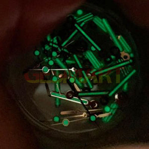 Green Luminous Color Block 4 Hands Watch Hands for NH35/NH36/4R/7S Movement