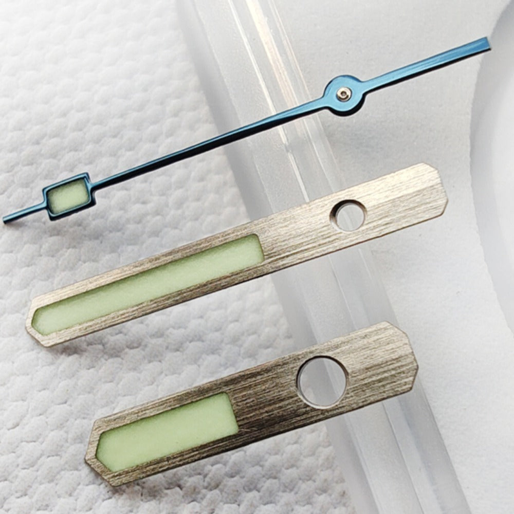 Blue second hand with matte finish and C3 green lume for SPB143J1, NH35, NH36 watches.