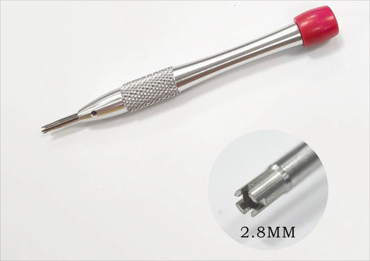 Precision 2.8mm 4-prong bezel cover remover screwdriver for Richard Mille watch repair.