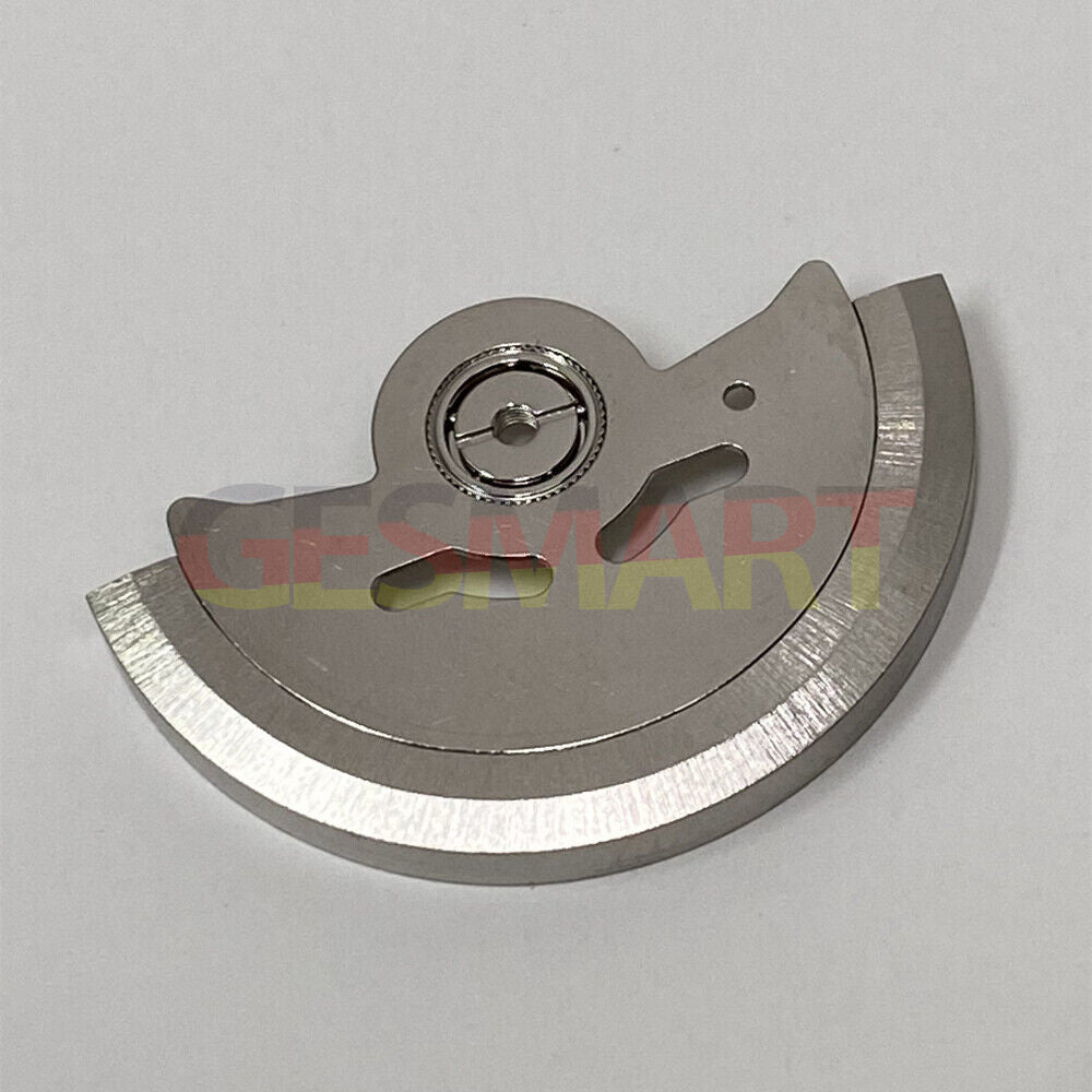 Silver rotor oscillating weight for NH35 NH36 7S26A watch movement, compatible generic part.